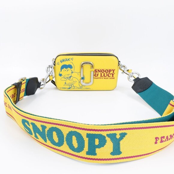 Marc Jacobs Peanuts Edition Snoopy The Snapshot Bag Yellow OS - Picture 11 of 15